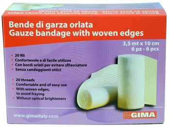 BENDE DI GARZA 3,5 m x 10 cm - Conf. 6 pz. - immagine 4