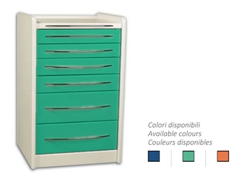 CASSETTIERA MOBILE GE419 6 cassetti 49 cm - colore a scelta - immagine 4